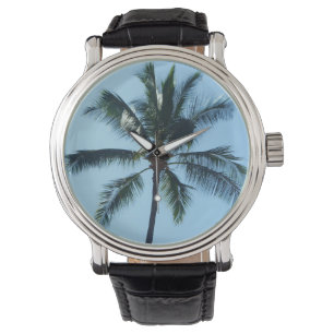 Pulsera Reloj del cuero de Tree* del *Palm