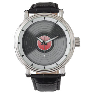 Pulsera Reloj del disco de vinilo de la roca las