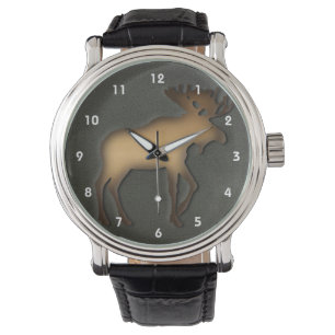 Pulsera Reloj del diseño de los alces de Leslie Harlow 52