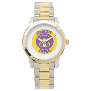 Pulsera Reloj del Dos-Tono de la perla de Omega