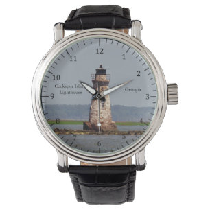 Pulsera Reloj del faro de la isla Cockspur