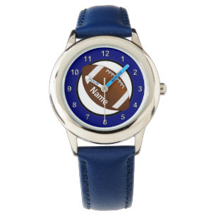 Pulsera Reloj del fútbol de los muchachos con su NOMBRE