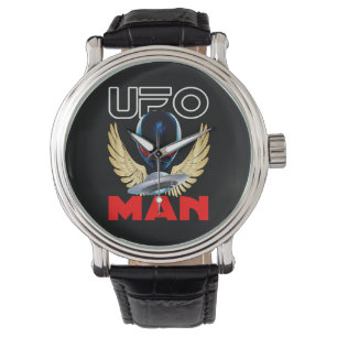 PULSERA RELOJ DEL HOMBRE DEL UFO DE LA EDICIÓN LIMITADA