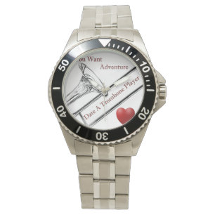 Pulsera Reloj del músico del jugador de Trombone