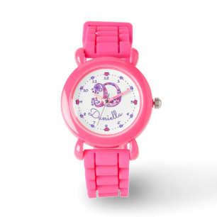 Pulsera Reloj del nombre de los chicas del corazón del
