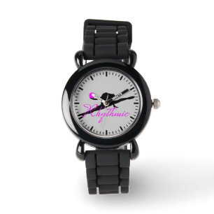 Pulsera Reloj del purpurina de la gimnasia rítmica