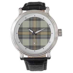 Pulsera Reloj del tartán de las quemaduras