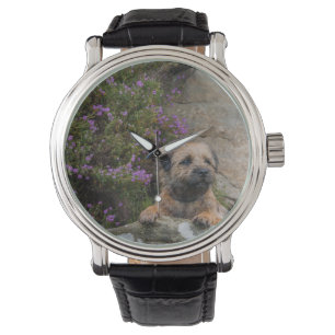 Pulsera Reloj del terrier de frontera
