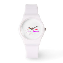 Pulsera Reloj deportivo blanco de silicona de mujer