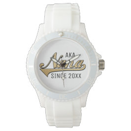 Pulsera Reloj deportivo blanco de silicona femenino NaNa