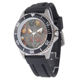 Pulsera Reloj deportivo con collage de guitarra eléctrica