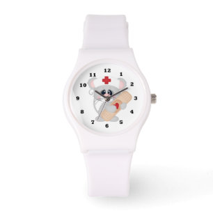 Pulsera Reloj deportivo de la enfermera del dibujo animado