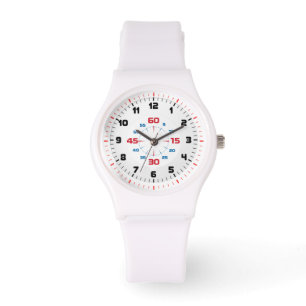 Pulsera reloj deportivo de silicio blanco