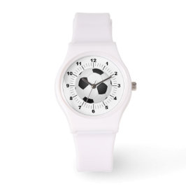 Pulsera Reloj deportivo de silicona blanca para la pelota 