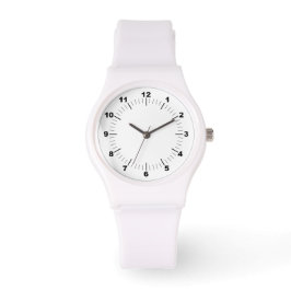 Pulsera Reloj deportivo de silicona blanca para mujeres