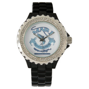 Pulsera Reloj diamante de imitación clásico de la pesca