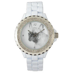 Pulsera Reloj diamante de imitación del esmalte de las