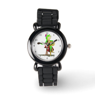 Pulsera Reloj divertido con guitarra de rana