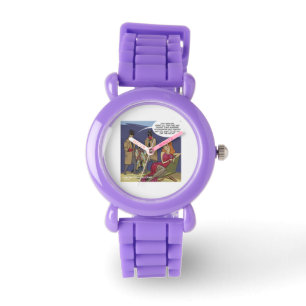 Pulsera Reloj divertido de dibujos animados para mujeres q