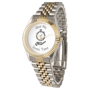 Pulsera Reloj divertido de dos tonos para aniversario - Da