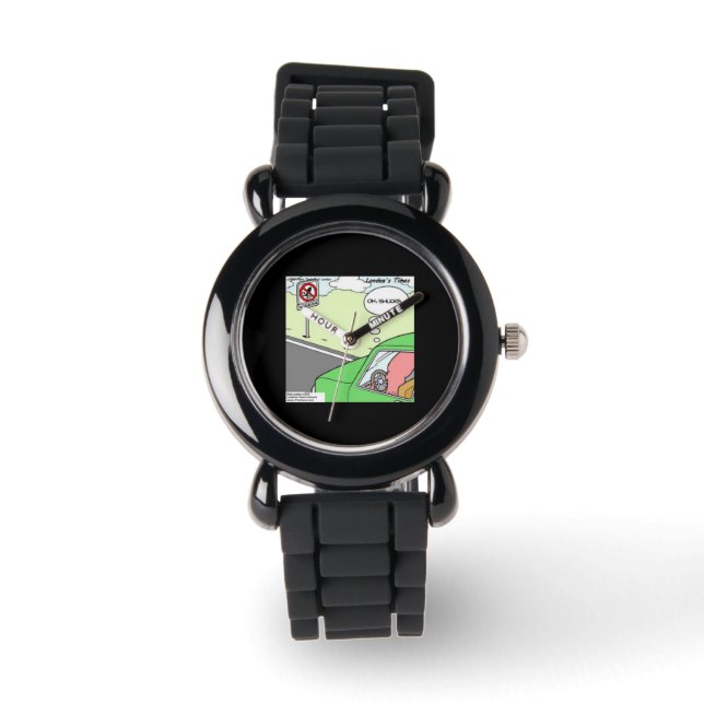 Pulsera Reloj divertido de la zona sin calamares (Anverso)
