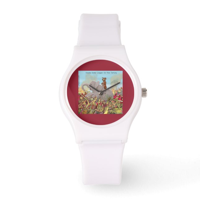 Pulsera Reloj divertido de silicona para mujeres Hannibal  (Anverso)