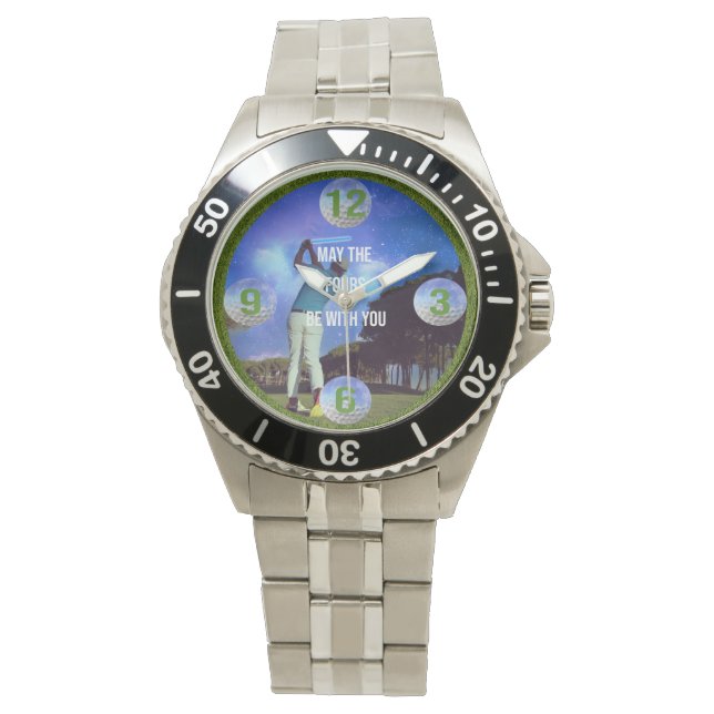 Pulsera Reloj E de Golfer (Anverso)