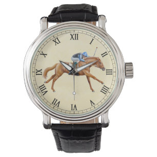 Pulsera Reloj ecuestre excelente del caballo de Carreras