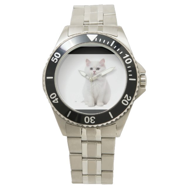 Pulsera Reloj elegante de muñeca de gato (Anverso)