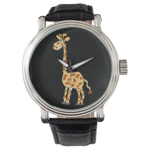 Pulsera Reloj enrrollado del arte de la jirafa