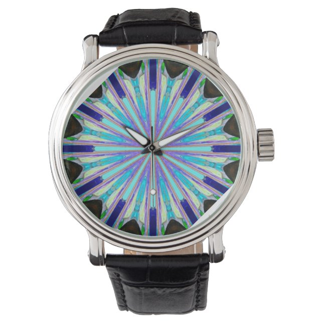 Pulsera reloj estrella azul de 12 puntos (Anverso)