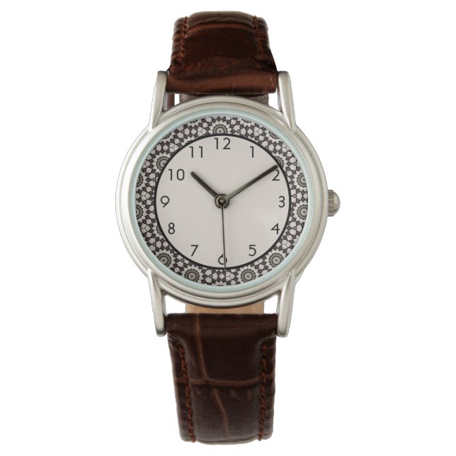 Pulsera Reloj Estrella de Café (Anverso)