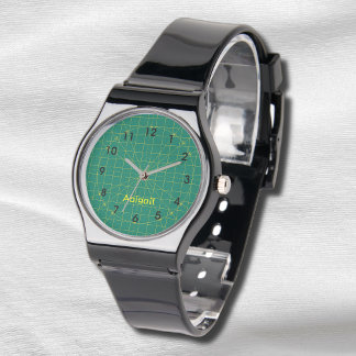 Pulsera Reloj eWatch de corte verde de Quilter