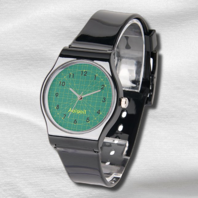 Pulsera Reloj eWatch de corte verde de Quilter (Subido por el creador)