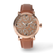 Reloj eWatch para hombres con cara de oro y cobre 