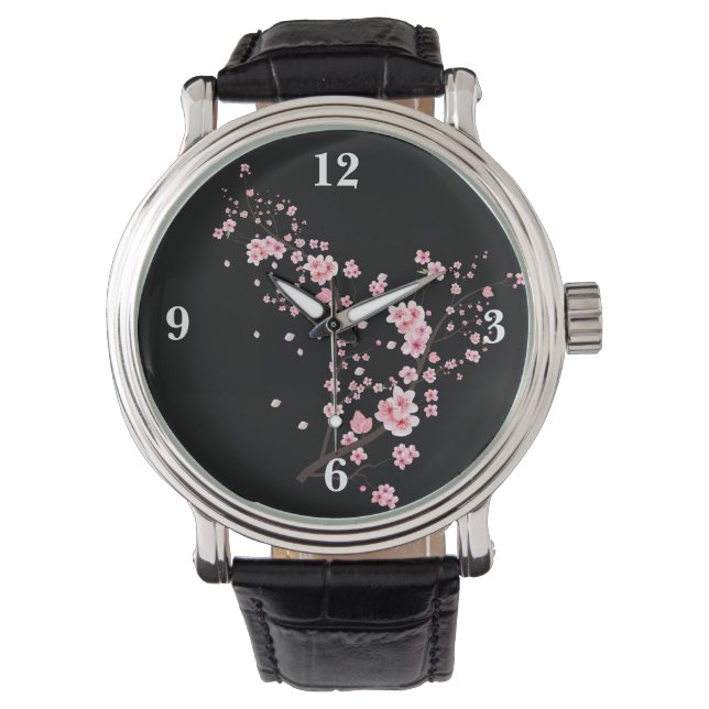 Pulsera Reloj eWatch Tiempo de Flor de Cerezo (Anverso)