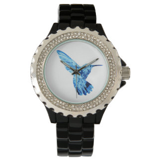 Pulsera Reloj femenino de colibrí azul
