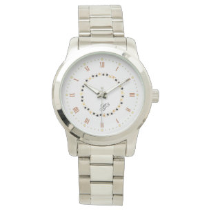 Pulsera Reloj femenino de oro elegante contemporáneo