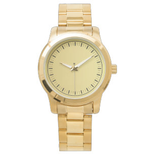 Pulsera Reloj femenino de oro elegante contemporáneo