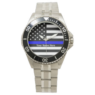 Pulsera Reloj fino personalizado de Blue Line