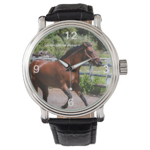 Pulsera Reloj galopante del caballo de Standardbred