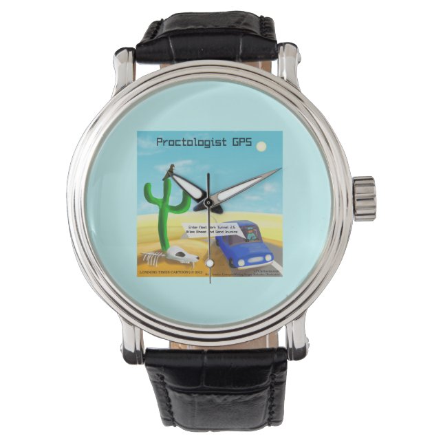 Pulsera Reloj GPS de Proctología Divertida (Anverso)