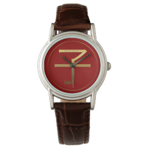 Pulsera Reloj grabado en relieve de la mujer del símbolo