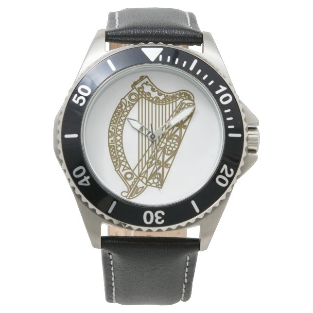 Pulsera Reloj impermeable de harina dorada de Irlanda (Anverso)