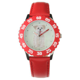 Pulsera Reloj infantil de acero inoxidable con dije de per