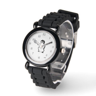 Pulsera Reloj : Jugador de Tenis Pingüino
