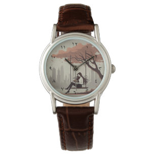 Pulsera Reloj literario de escritura (Núms. ÁRABE-HINDU)