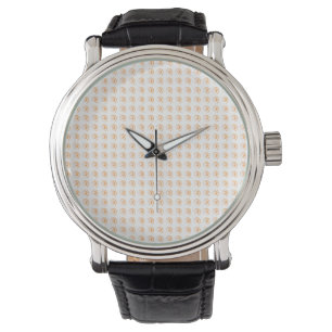 Pulsera Reloj masculino con toros de Naranja con azulejos