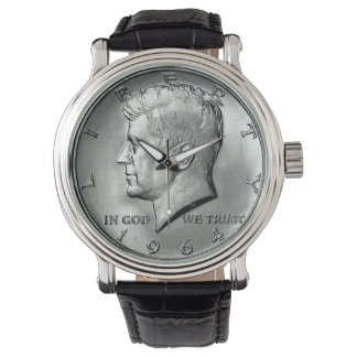 Pulsera Reloj masculino de medio dólar JFK