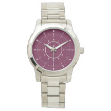 Reloj moderno de acero inoxidable plateado con dia